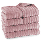 Handtuch Sets "Waves" - Mauve / 4x50x100 + 2x70x140 cm Pure Label
