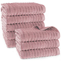 Duschtuch "Waves" - Mauve / 8x 70x140cm Pure Label