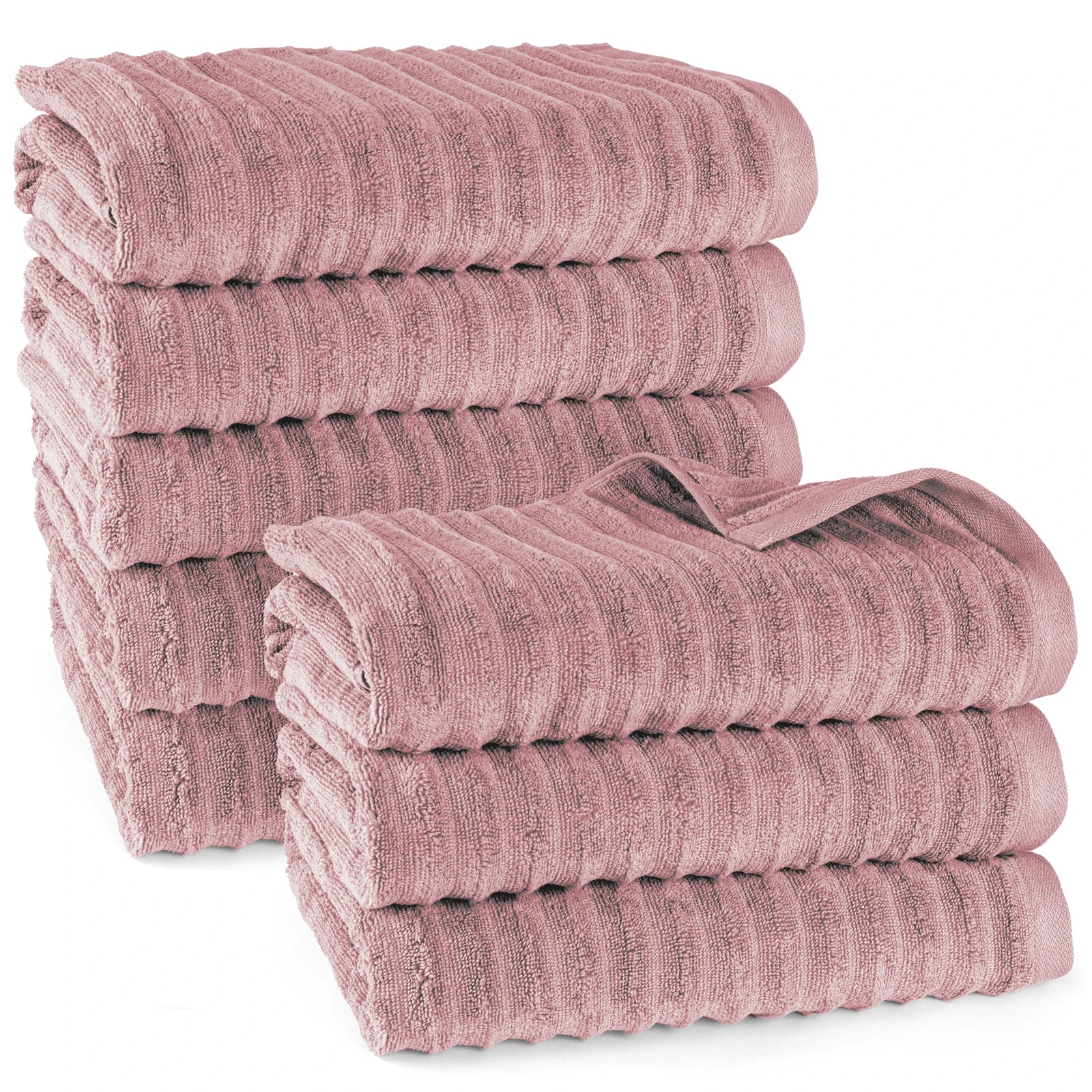 Duschtuch "Waves" - Mauve / 8x 70x140cm Pure Label