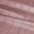 Bettwäsche Mako Satin mit Streifen - Mauve - 155x220 + 80x80cm