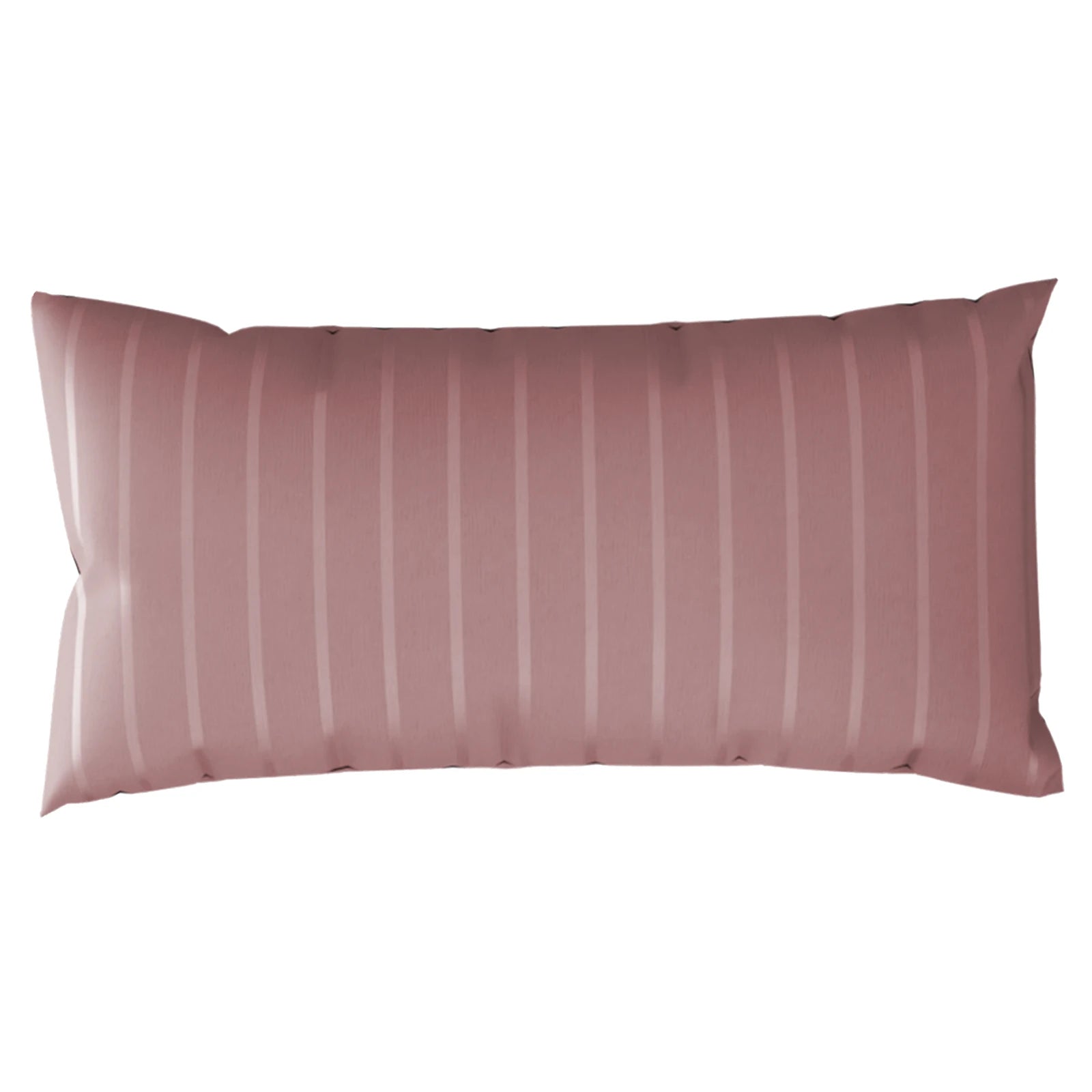Kissenbezug Mako Satin mit Streifen - Mauve - 40x80