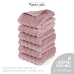 Gästehandtuch "Waves" - Anthrazit / 10x 30x50cm Pure Label