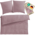 Musselin Bettwäsche Doppelbett - Mauve - 200x220 + 2x80x80 cm