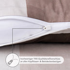 Bettwäsche "Karo" - Blau / 135x200 + 40x80 cm Pure Label