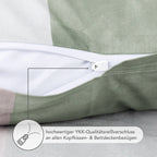 Bettwäsche "Karo" - Blau / 135x200 + 40x80 cm Pure Label