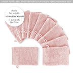 Waschlappen "Popcorn" - Anthrazit / 4x 16x21cm Pure Label