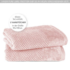 Handtücher "Popcorn" - Anthrazit / 2x 50x100cm Pure Label
