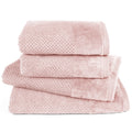 Handtuch Sets "Popcorn" - Rosa / 2x50x100 + 2x70x140 cm Pure Label