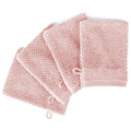 Waschlappen "Popcorn" - Rosa / 4x 16x21cm Pure Label