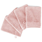 Waschlappen "Popcorn" - Rosa / 4x 16x21cm Pure Label