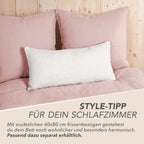 Musselin Bettwäsche Sets - Rosa - 2x155x220 + 2x40x80 cm