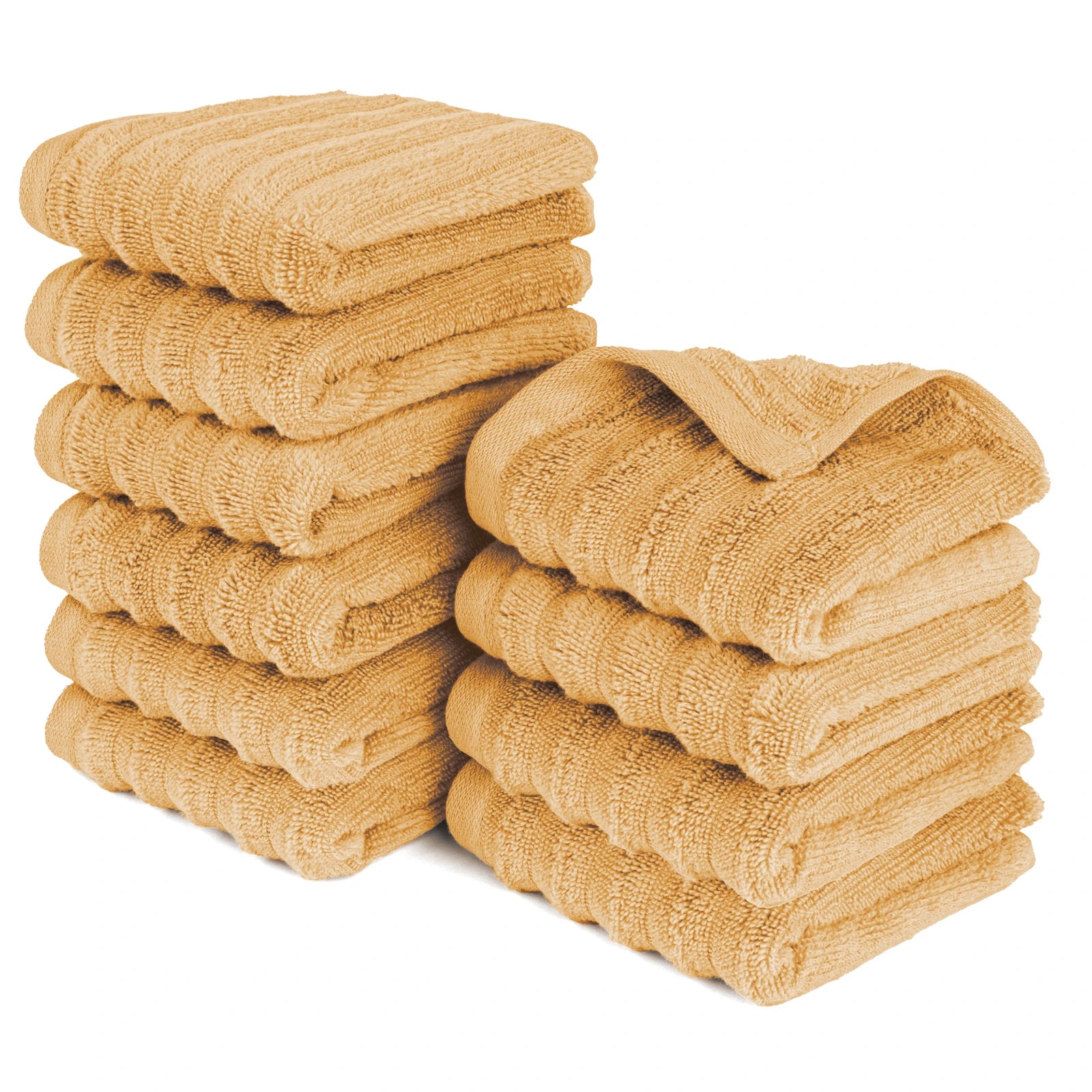 Gästehandtuch "Waves" - Safran / 10x 30x50cm Pure Label