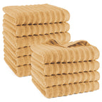 Handtuch "Waves" - Safran / 10x 50x100cm Pure Label
