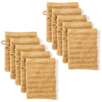 Waschlappen "Waves" - Anthrazit / 4x 16x21cm Pure Label