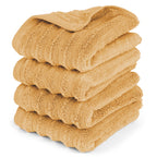 Gästehandtuch "Waves" - Safran / 4x 30x50cm Pure Label