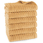 Duschtuch "Waves" - Safran / 6x 70x140cm Pure Label