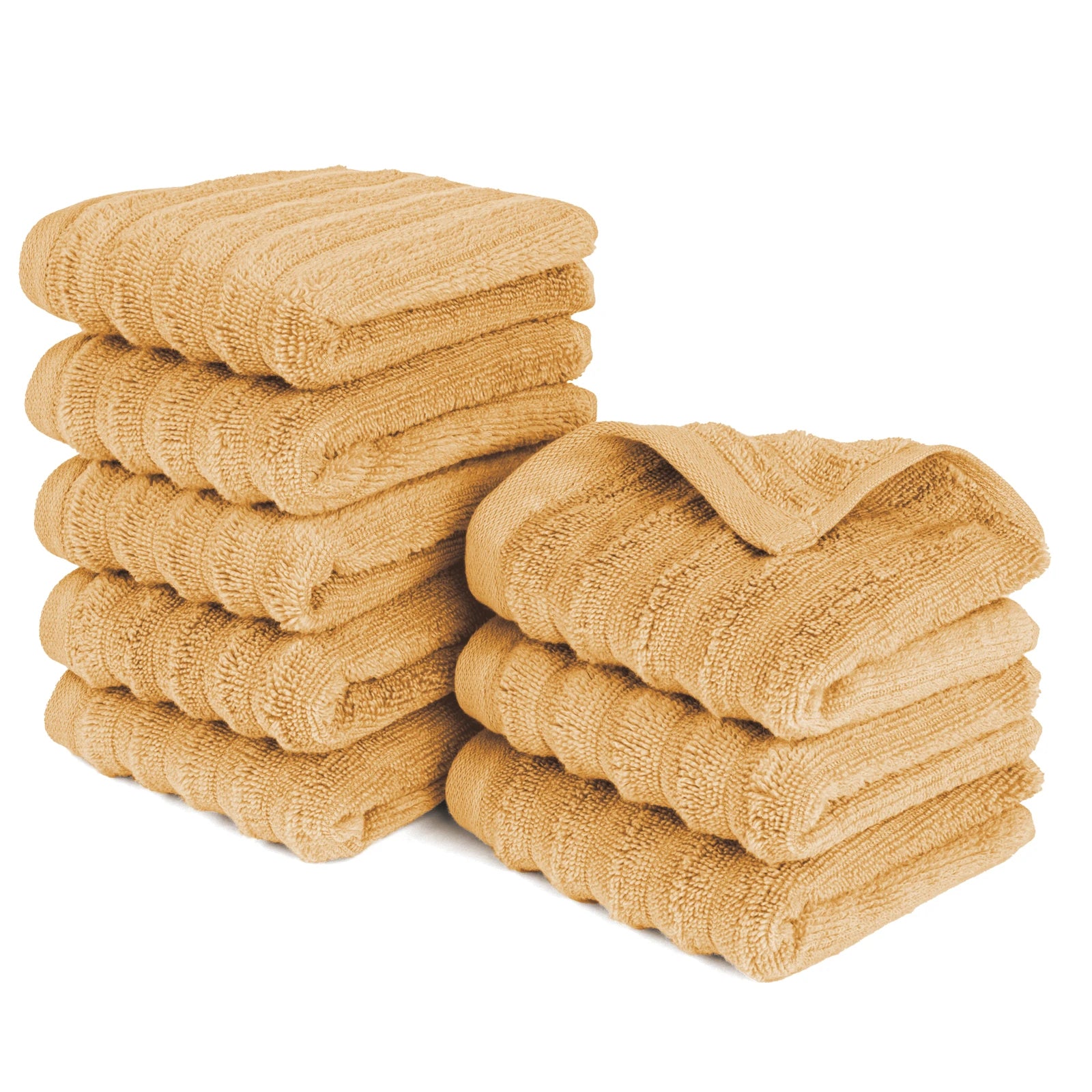 Gästehandtuch "Waves" - Safran / 8x 30x50cm Pure Label