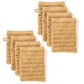 Waschlappen "Waves" - Safran / 8x 16x21cm Pure Label
