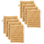 Waschlappen "Waves" - Safran / 8x 16x21cm Pure Label