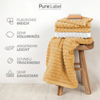 Duschtuch "Waves" - Anthrazit / 2x 70x140cm Pure Label