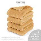Gästehandtuch "Waves" - Anthrazit / 10x 30x50cm Pure Label