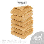 Gästehandtuch "Waves" - Anthrazit / 10x 30x50cm Pure Label