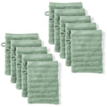 Waschlappen "Waves" - Anthrazit / 4x 16x21cm Pure Label