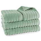 Handtuch Sets "Waves" - Anthrazit / 4x30x50 + 4x50x100 + 2x70x140 cm Pure Label