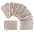 Waschlappen "Popcorn" - Anthrazit / 4x 16x21cm Pure Label