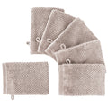 Waschlappen "Popcorn" - Anthrazit / 4x 16x21cm Pure Label