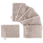 Waschlappen "Popcorn" - Anthrazit / 4x 16x21cm Pure Label