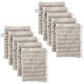 Waschlappen "Waves" - Anthrazit / 4x 16x21cm Pure Label