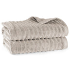 Duschtuch "Waves" - Anthrazit / 2x 70x140cm Pure Label