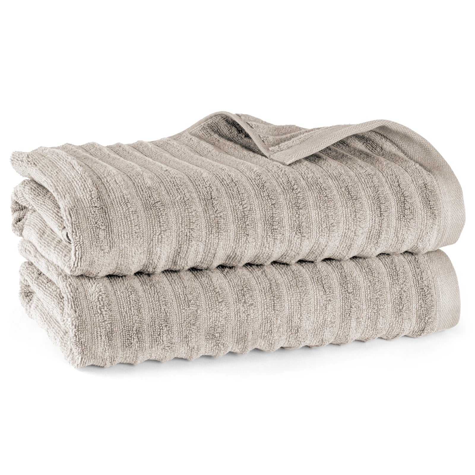 Duschtuch "Waves" - Anthrazit / 2x 70x140cm Pure Label