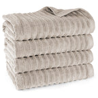 Duschtuch "Waves" - Anthrazit / 2x 70x140cm Pure Label