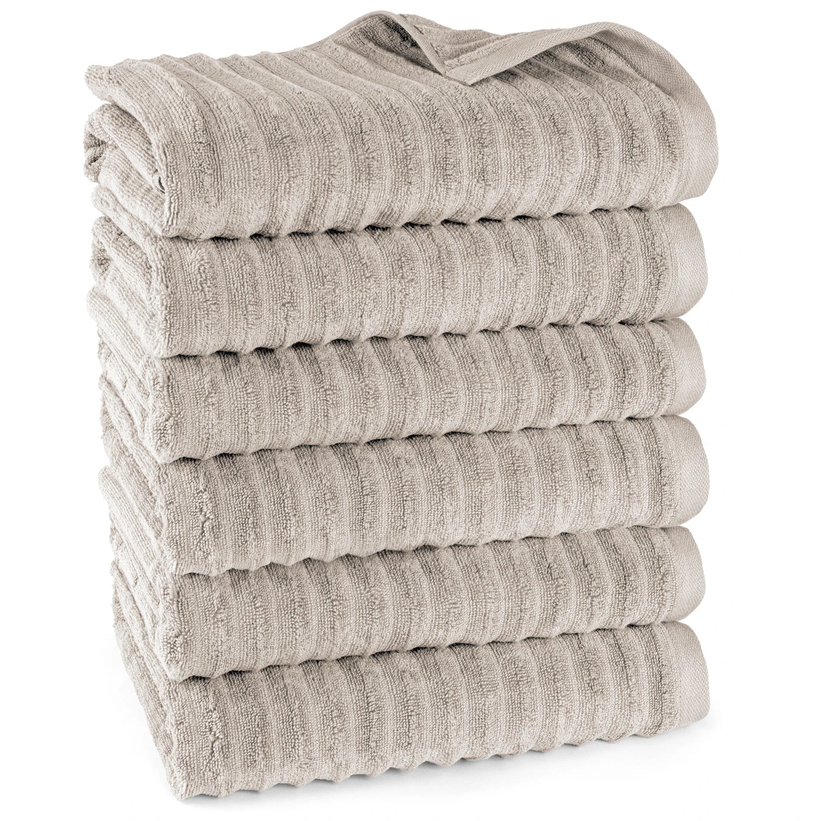 Duschtuch "Waves" - Anthrazit / 2x 70x140cm Pure Label