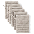Waschlappen "Waves" - Taupe / 6x 16x21cm Pure Label