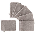 Waschlappen "Popcorn" - Anthrazit / 4x 16x21cm Pure Label
