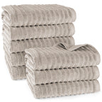 Duschtuch "Waves" - Anthrazit / 2x 70x140cm Pure Label