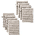 Waschlappen "Waves" - Anthrazit / 4x 16x21cm Pure Label