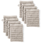 Waschlappen "Waves" - Anthrazit / 4x 16x21cm Pure Label