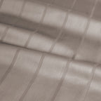 Bettwäsche Mako Satin mit Streifen - Taupe - 135x200 + 80x80cm