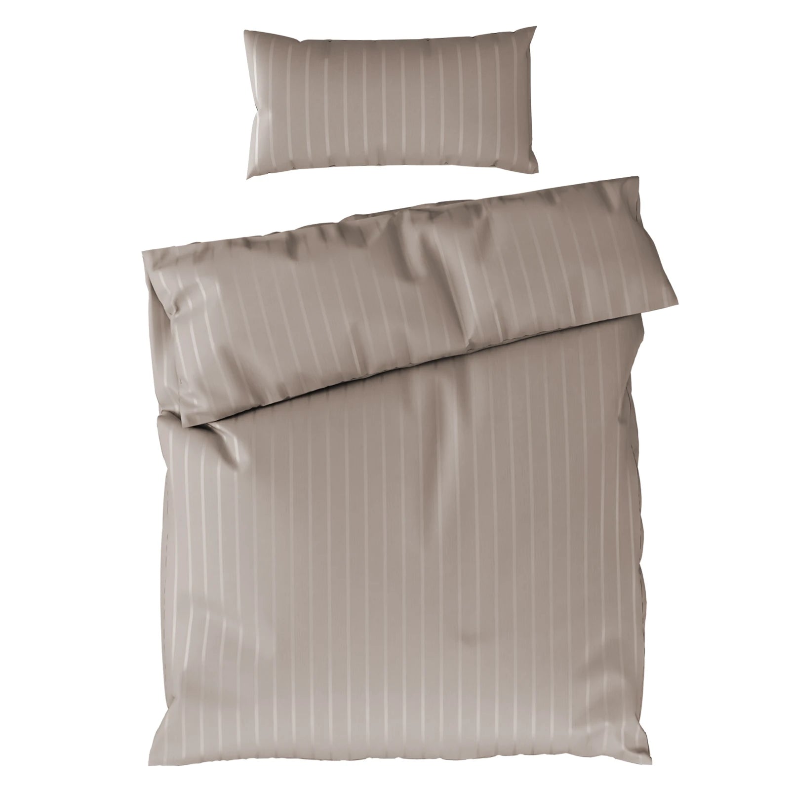Bettwäsche Mako Satin mit Streifen