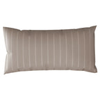 Kissenbezug Mako Satin mit Streifen - Taupe - 40x80