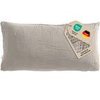 Musselin Kopfkissenbezug - Taupe - 40x80 cm