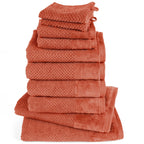 Handtuch Sets "Popcorn" - Anthrazit / 2x50x100 + 2x70x140 cm Pure Label
