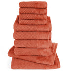 Handtuch Sets "Popcorn" - Anthrazit / 2x50x100 + 2x70x140 cm Pure Label