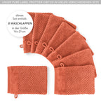 Waschlappen "Popcorn" - Anthrazit / 4x 16x21cm Pure Label