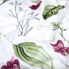 Bettwäsche "Blumen" - Beere / 135x200 + 40x80 cm Pure Label
