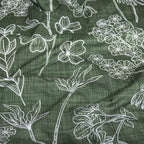 Bettwäsche "Flowers" - Grün / 135x200 + 40x80 cm Pure Label